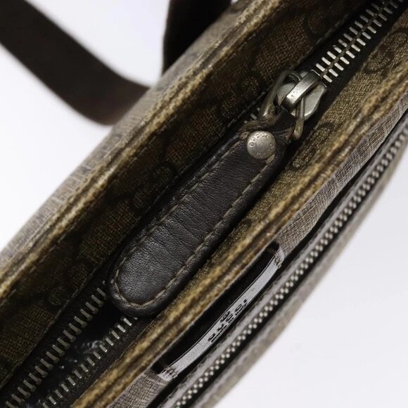 GUCCI GG Supreme Shoulder Bag PVC Beige Gold 295257 Auth 138218 - Picture 12 of 16